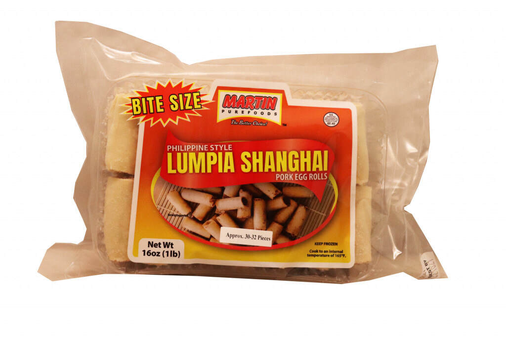 Martin Purefoods Lumpia Shanghai Philippine Style Egg Rolls Bite Size